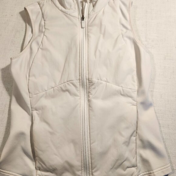 White lululemon Running Vest - Sz 8 - Picture 1 of 4